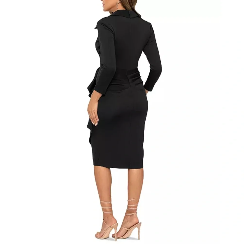 Xscape Ruffled Ruched Midi Dress
Size 10 - Picture 2 of 3